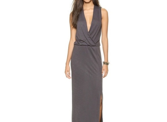 Lanston Dresses & Skirts - Lanston gray maxi dress size S